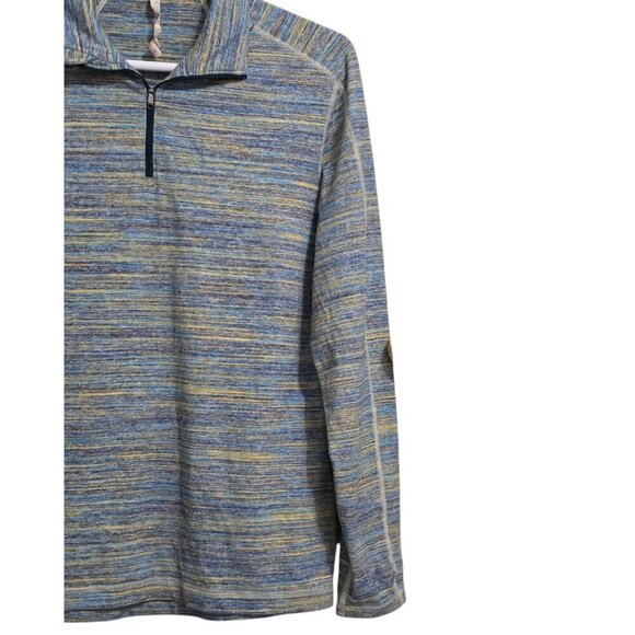 Lululemon Surge Warm 1/2 Zip In Space Dye Camo Deep Navy Alberta Lake Sz XL - Picture 4 of 12